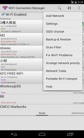 WiFi Connection Manager