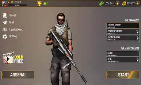 Bullet Strike: Sniper Games - Free Shooting PvP