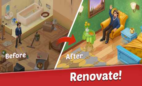 Family Hotel: Renovate and design match-3 game