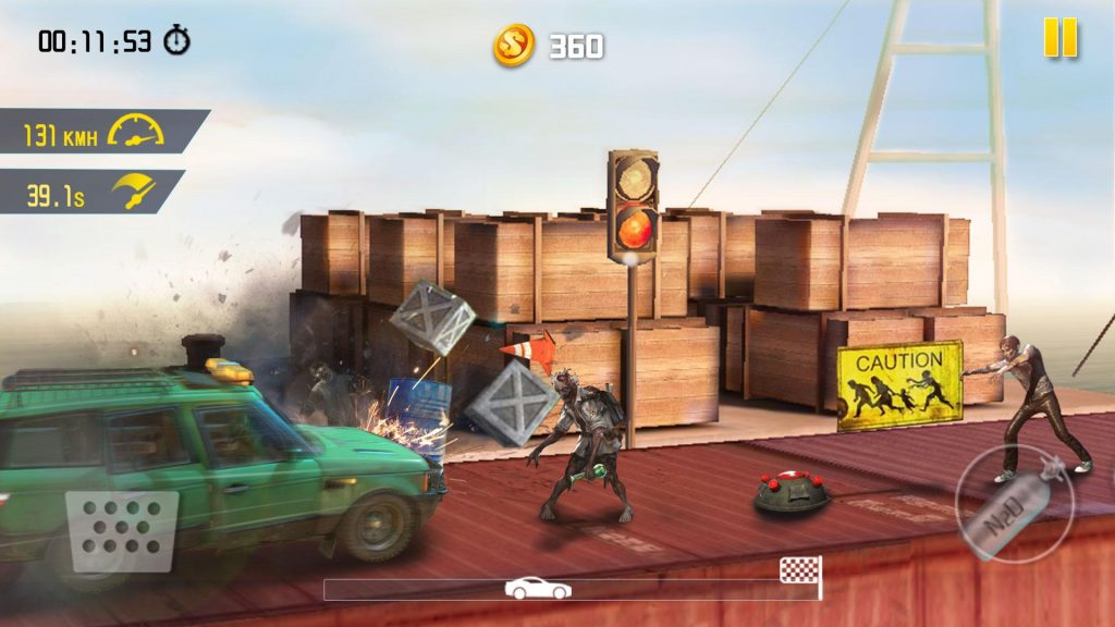 Zombie Road Escape- Smash all the zombies on road
